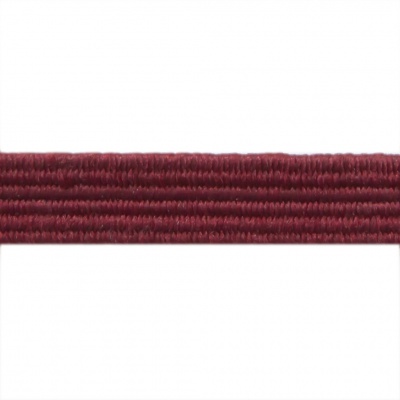 Резиновые нити с текстильным покрытием, шир. 6 мм ( упак.30 м/уп), цв.- 88-бордо - купить в Томске. Цена: 155.22 руб.