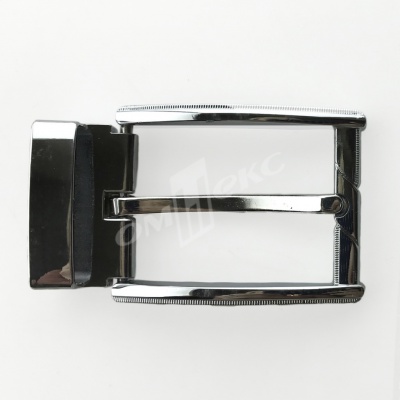 Пряжка металлическая для мужского ремня 845005А#2 (шир.ремня 40 мм), цв.-никель - купить в Томске. Цена: 110.29 руб.