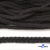 Шнур плетеный d-6 мм круглый, 70% хлопок 30% полиэстер, уп.90+/-1 м, цв.1078-черный - купить в Томске. Цена: 588 руб.