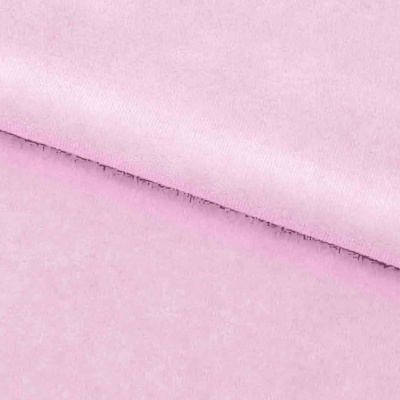Велюр JS LIGHT 1, 220 гр/м2, шир.150 см, (3,3 м/кг), цвет бл.розовый - купить в Томске. Цена 1 055.34 руб.