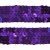 Тесьма с пайетками 12, шир. 20 мм/уп. 25+/-1 м, цвет фиолет - купить в Томске. Цена: 778.19 руб.