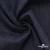 Ткань костюмная "Джинс" с начесом, 320 г/м2, 80% хлопок 20%полиэстер, шир. 160 см, т.синий - купить в Томске. Цена 492.24 руб.
