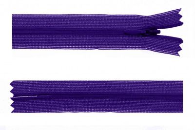 Молния потайная Т3 866, 50 см, капрон, цвет фиолетовый - купить в Томске. Цена: 8.62 руб.