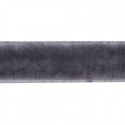 Лента бархатная нейлон, шир.12 мм, (упак. 45,7м), цв.189-т.серый - купить в Томске. Цена: 457.61 руб.