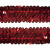 Тесьма с пайетками 3, шир. 30 мм/уп. 25+/-1 м, цвет красный - купить в Томске. Цена: 1 087.39 руб.
