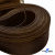 Регилиновая лента, шир.80мм, (уп.25 ярд), цв.- коричневый - купить в Томске. Цена: 648.89 руб.