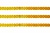 Пайетки "ОмТекс" на нитях, CREAM, 6 мм С / упак.73+/-1м, цв. 92 - золото - купить в Томске. Цена: 484.77 руб.