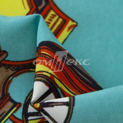 Плательная ткань "Фламенко" 16.2, 80 гр/м2, шир.150 см, принт этнический - купить в Томске. Цена 241.49 руб.