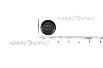 51400/15 мм (4 пр) черные пуговицы - купить в Томске. Цена: 0.67 руб.