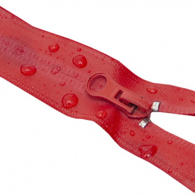 Молния водонепроницаемая PVC Т-7, 90 см, разъемная, цвет (820) красный - купить в Томске. Цена: 61.18 руб.
