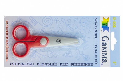 Ножницы G-508 детские 130 мм - купить в Томске. Цена: 118.32 руб.