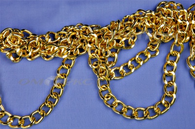 Цепь металл декоративная №11 (17*13) золото (10+/-1 м)  - купить в Томске. Цена: 1 341.87 руб.