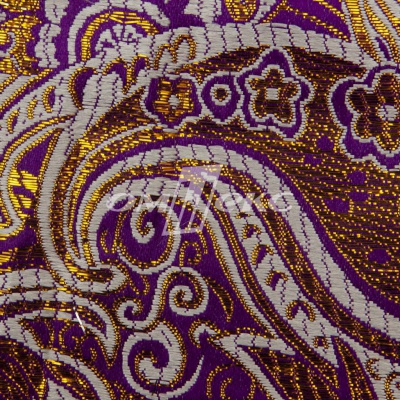 Ткань костюмная жаккард №9, 140 гр/м2, шир.150см, цвет фиолет - купить в Томске. Цена 387.20 руб.
