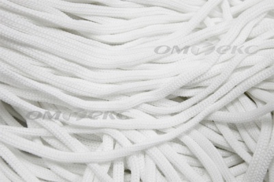 Шнур Т-02 (4с2) мелкое плетение 4мм 100 м белый - купить в Томске. Цена: 2.50 руб.