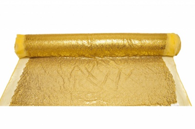 Сетка с пайетками №6, 188 гр/м2, шир.130см, цвет золото - купить в Томске. Цена 371.02 руб.