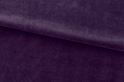Бархат стрейч, 240 гр/м2, шир.160см, (2,4 м/кг), цвет 27/фиолет - купить в Томске. Цена 886.02 руб.