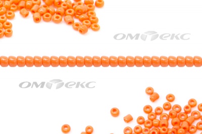 Бисер (ОS) 11/0 ( упак.100 гр) цв.50 - оранжевый - купить в Томске. Цена: 48 руб.