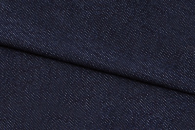 Ткань джинсовая №96, 160 гр/м2, шир.148см, цвет т.синий - купить в Томске. Цена 350.42 руб.