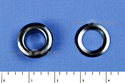 Люверсы металлические, блочка/кольцо, №5 (8 мм) упак.1000 шт- цв.никель - купить в Томске. Цена: 392 руб.