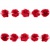 Тесьма плетеная "Рюш", упак. 9,14 м, цвет красный - купить в Томске. Цена: 46.82 руб.