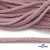 Шнур плетеный d-6 мм круглый, 70% хлопок 30% полиэстер, уп.90+/-1 м, цв.1087-розовый - купить в Томске. Цена: 588 руб.
