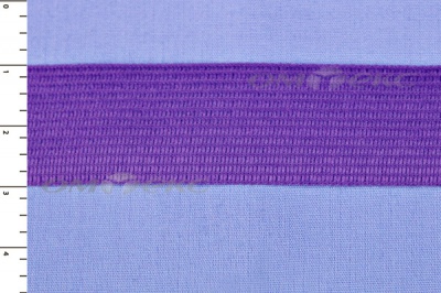 Окантовочная тесьма №0225, шир. 22 мм (в упак. 100 м), цвет фиолет - купить в Томске. Цена: 271.60 руб.