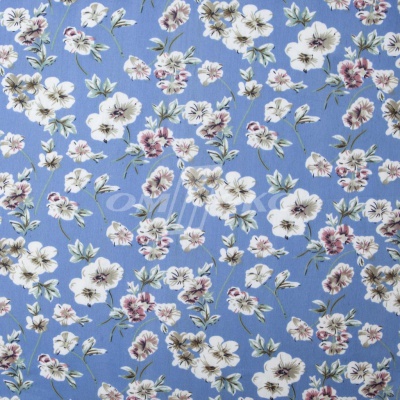 Плательная ткань "Фламенко" 12.1, 80 гр/м2, шир.150 см, принт растительный - купить в Томске. Цена 241.49 руб.