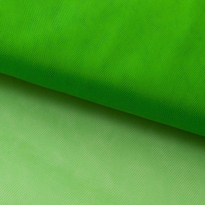 Фатин матовый 16-146, 12 гр/м2, шир.300см, цвет зелёный - купить в Томске. Цена 112.70 руб.