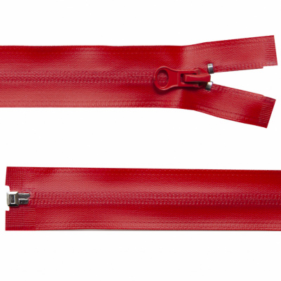 Молния водонепроницаемая PVC Т-7, 60 см, разъемная, цвет (820) красный - купить в Томске. Цена: 49.39 руб.