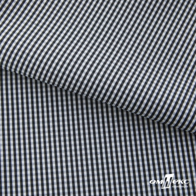 Ткань сорочечная Клетка Виши, 115 г/м2, 58% пэ,42% хл, шир.150 см, цв.6-черный, (арт.111) - купить в Томске. Цена 306.69 руб.