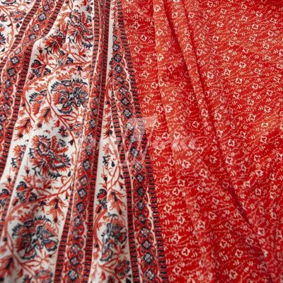 Плательная ткань "Фламенко" 24.1, 80 гр/м2, шир.150 см, принт этнический - купить в Томске. Цена 241.49 руб.