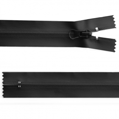Молния водонепроницаемая PVC Т-7, 20 см, неразъемная, цвет чёрный - купить в Томске. Цена: 21.56 руб.