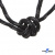 Шнурки #3-10, круглые с наполнителем 130 см, светоотражающие, цв.-чёрный - купить в Томске. Цена: 75.38 руб.