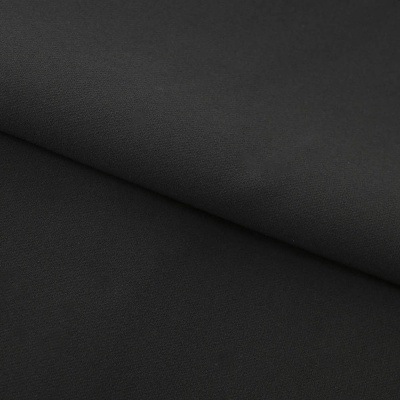 Костюмная ткань "Элис", 220 гр/м2, шир.150 см, цвет чёрный - купить в Томске. Цена 308 руб.