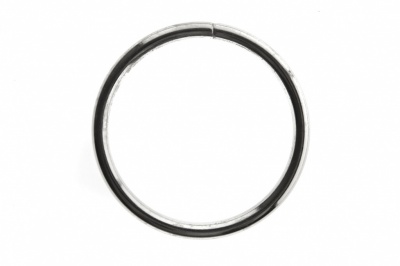 Кольцо металлическое №40 мм, цв.-никель - купить в Томске. Цена: 4.45 руб.