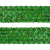 Тесьма с пайетками D4, шир. 35 мм/уп. 25+/-1 м, цвет зелёный - купить в Томске. Цена: 1 308.30 руб.