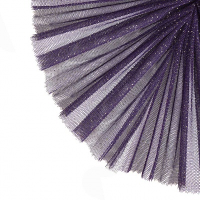 Сетка Глиттер, 24 г/м2, шир.145 см., пурпурный - купить в Томске. Цена 117.24 руб.