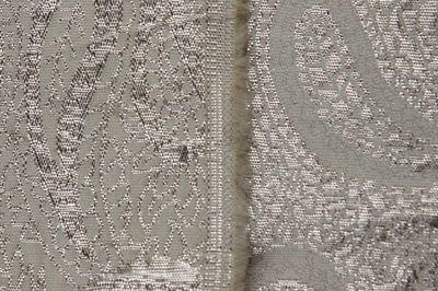 Ткань костюмная жаккард, 135 гр/м2, шир.150см, цвет белый№19 - купить в Томске. Цена 441.94 руб.