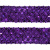 Тесьма с пайетками 12, шир. 35 мм/уп. 25+/-1 м, цвет фиолет - купить в Томске. Цена: 1 308.30 руб.