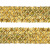 Тесьма с пайетками D16, шир. 35 мм/уп. 25+/-1 м, цвет золото - купить в Томске. Цена: 1 281.60 руб.
