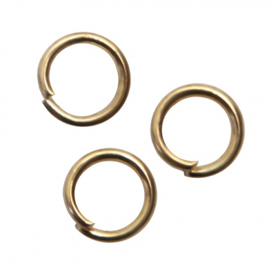 Кольцо  соединительное для бижутерии 5 мм, цв.-золото - купить в Томске. Цена: 0.44 руб.