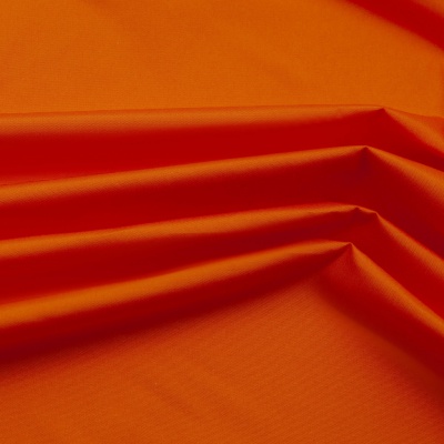 Поли понж (Дюспо) 17-1350, PU/WR, 65 гр/м2, шир.150см, цвет оранжевый - купить в Томске. Цена 82.93 руб.