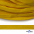 Шнур плетеный (плоский) d-12 мм, (уп.90+/-1м), 100% полиэстер, цв.269 - жёлтый - купить в Томске. Цена: 8.62 руб.
