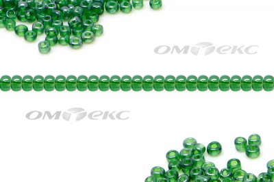 Бисер (TL) 11/0 ( упак.100 гр) цв.107В - зелёный - купить в Томске. Цена: 44.80 руб.
