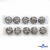 119-01 Кнопки пришивные декоративные металл 21 мм, цв.-никель - купить в Томске. Цена: 21.54 руб.