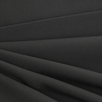 Костюмная ткань "Элис", 200 гр/м2, шир.150см, цвет чёрный - купить в Томске. Цена 306.20 руб.