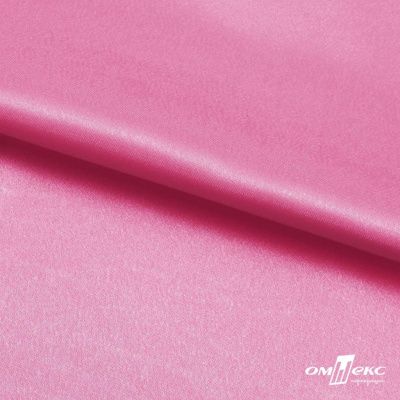Поли креп-сатин 15-2215, 125 (+/-5) гр/м2, шир.150см, цвет розовый - купить в Томске. Цена 155.57 руб.