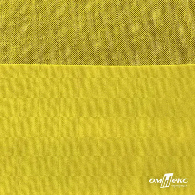 Трикотажное полотно голограмма, шир.140 см, #602 -жёлтый/жёлтый - купить в Томске. Цена 385.88 руб.