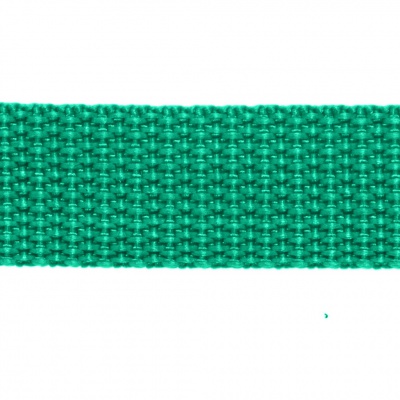 Стропа текстильная, шир. 25 мм (в нам. 50+/-1 ярд), цвет яр.зелёный - купить в Томске. Цена: 397.52 руб.