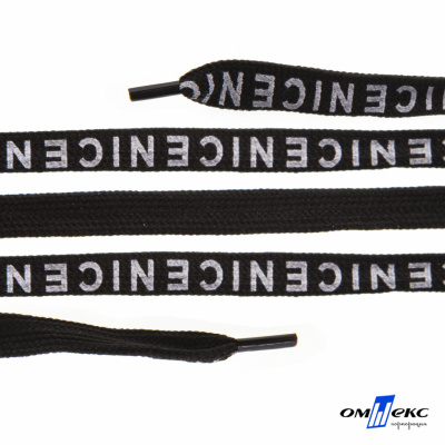 Шнурки #107-06, плоские 130 см, "СENICE" , цв.чёрный - купить в Томске. Цена: 23.03 руб.
